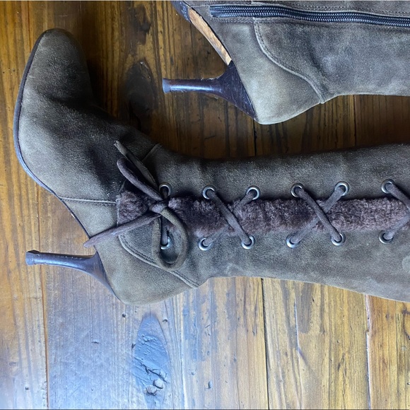 Joan and David Suede Mid-Calf Boots - Picture 4 of 7